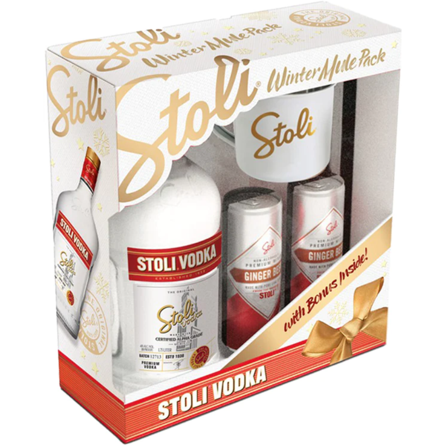 Stolichnaya Vodka Winter Mule Set 1.75 Liter