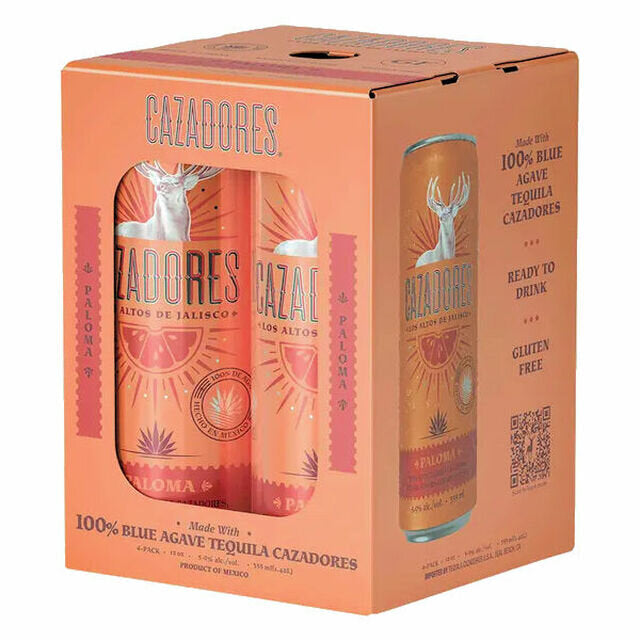 Cazadores Tequila Paloma Cocktail 4pk-12oz cans