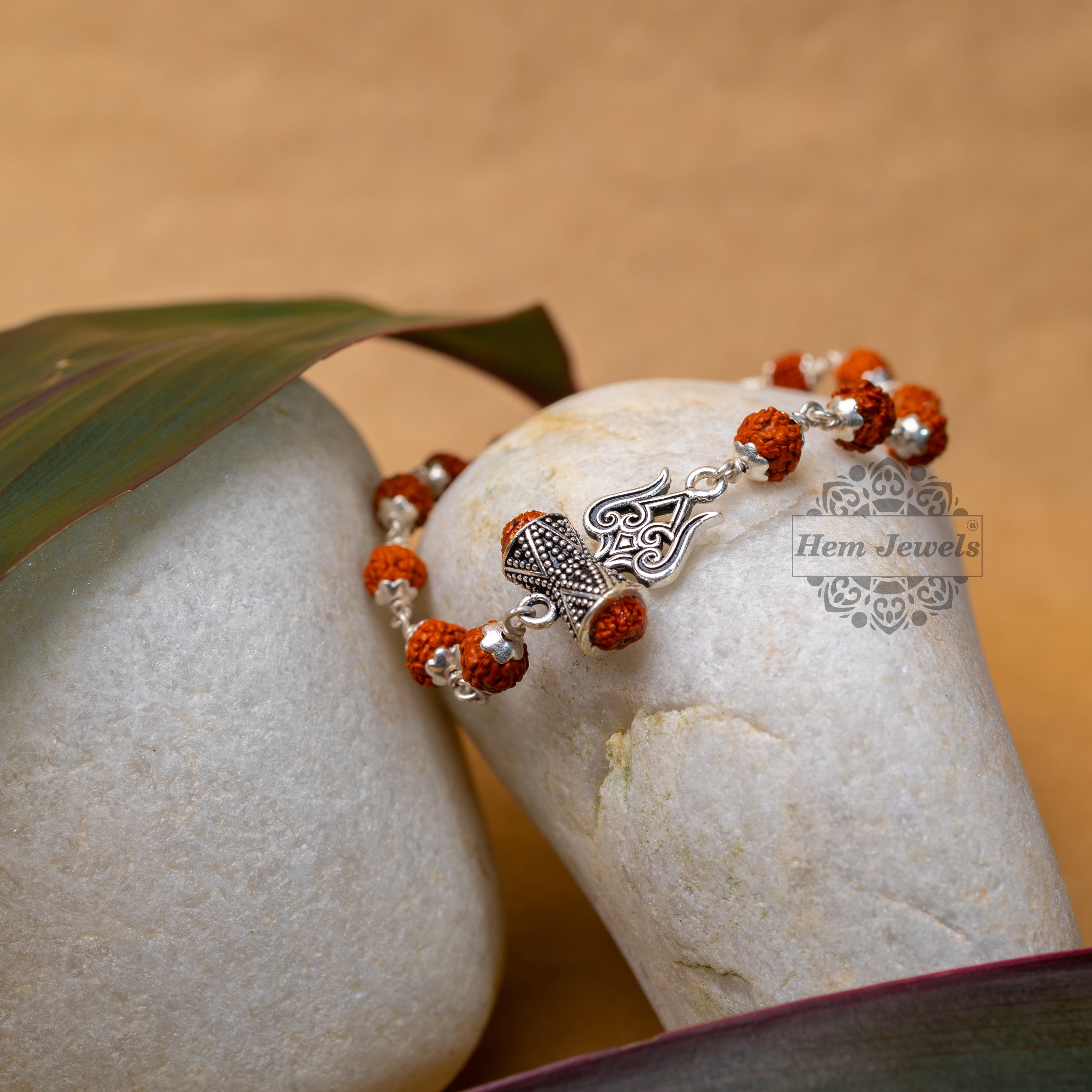 Rudraksha Bracelet Pure Sliver 5 Mukhi Beads Price