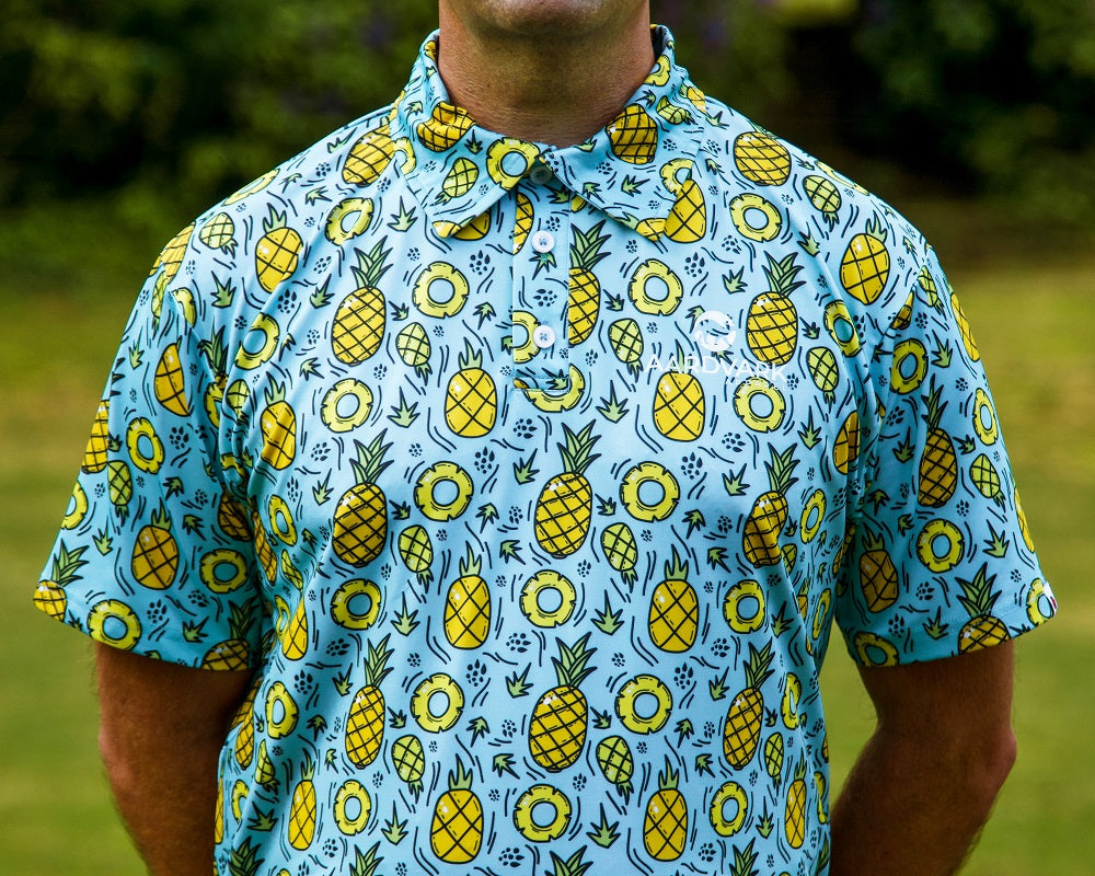 pineapple golf polo