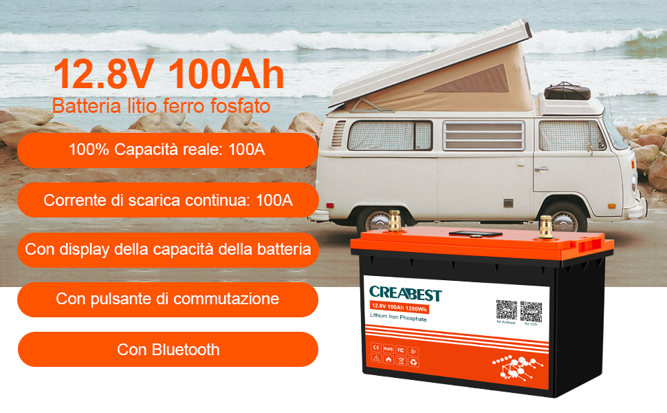 lifepo4 batteria 100a