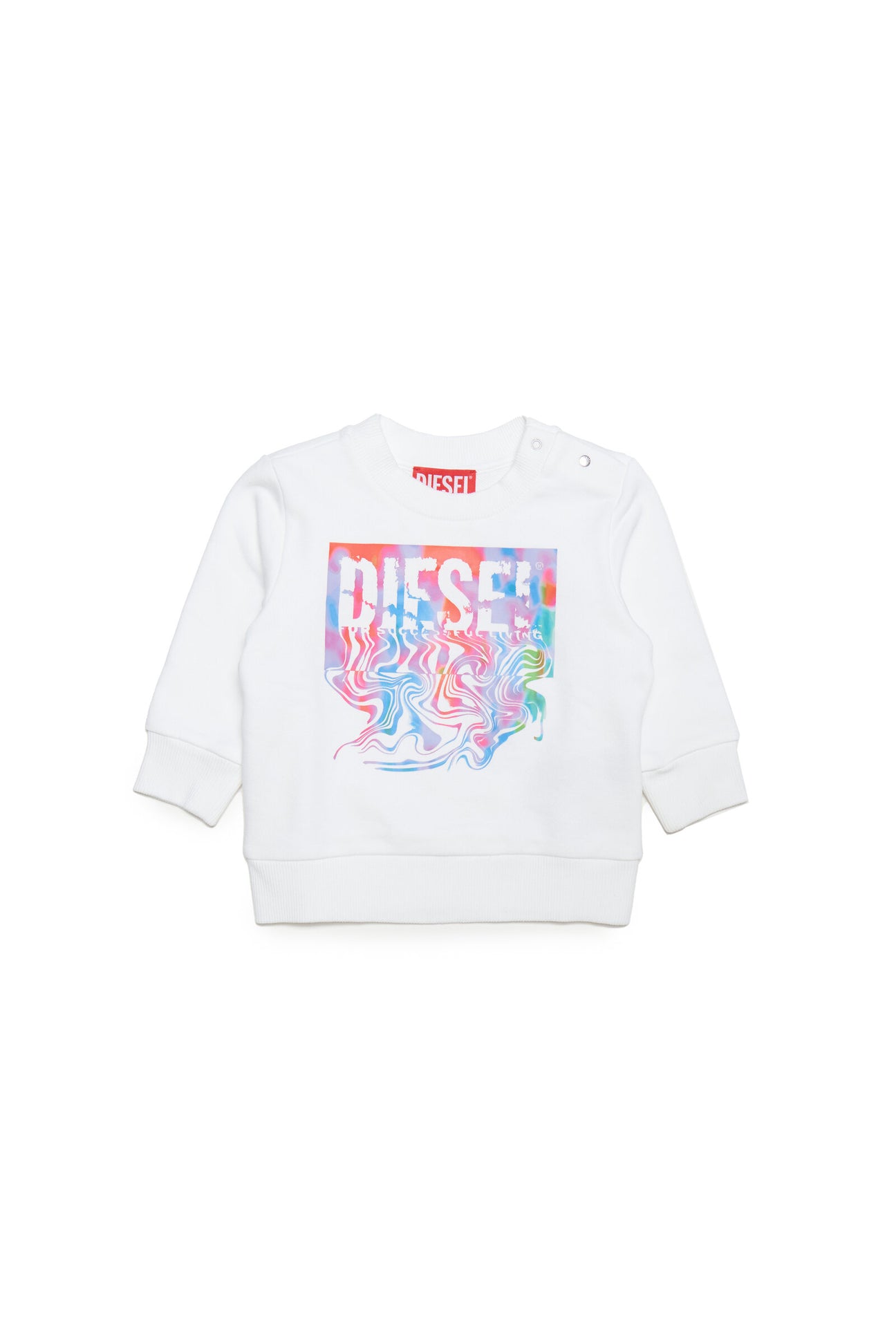 DIESEL kid crew neck sweatshirt in fluid cotton BRAVE KID