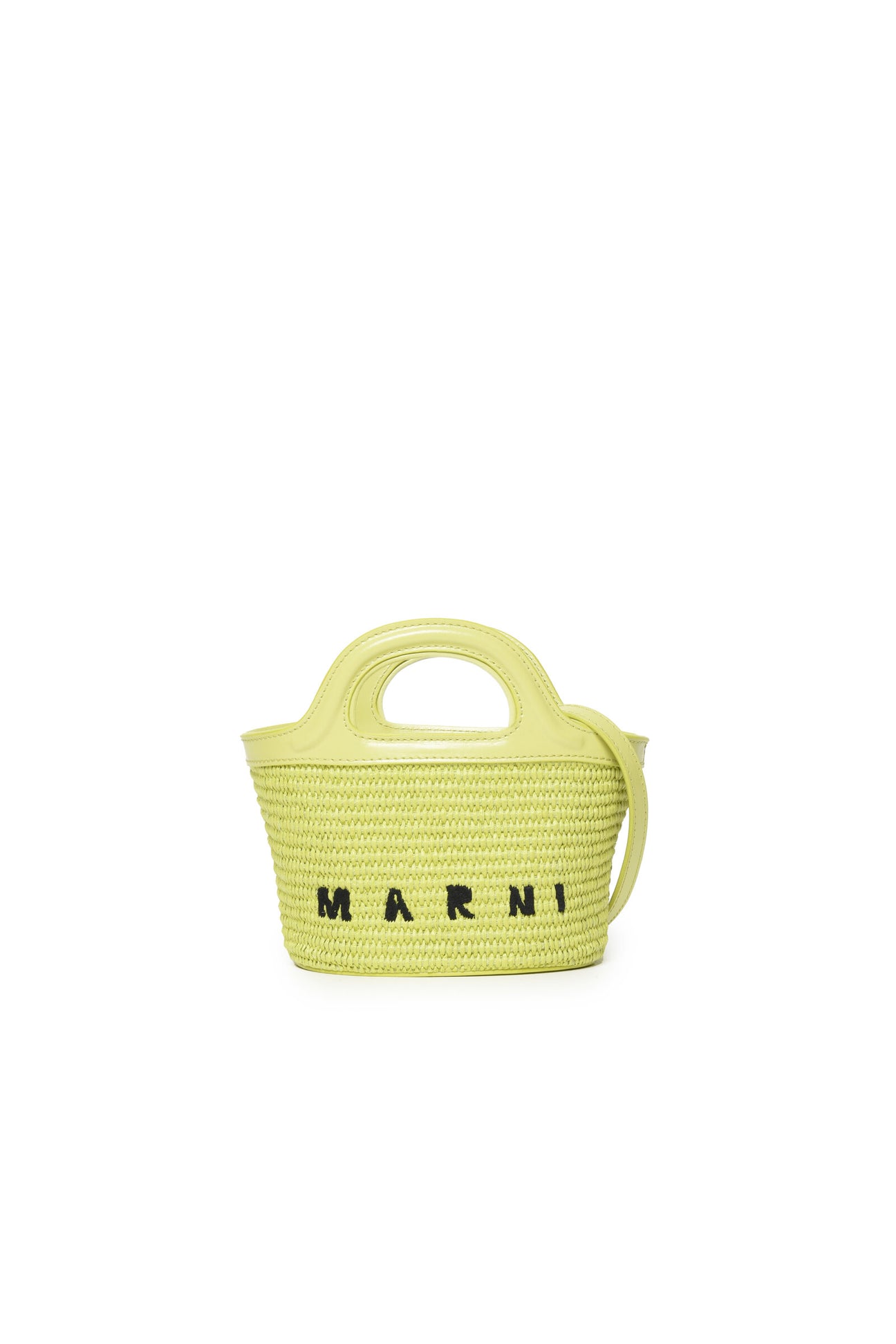 Marni Beige & Green Micro Raffia Tropicalia Tote - ShopStyle Shoulder Bags