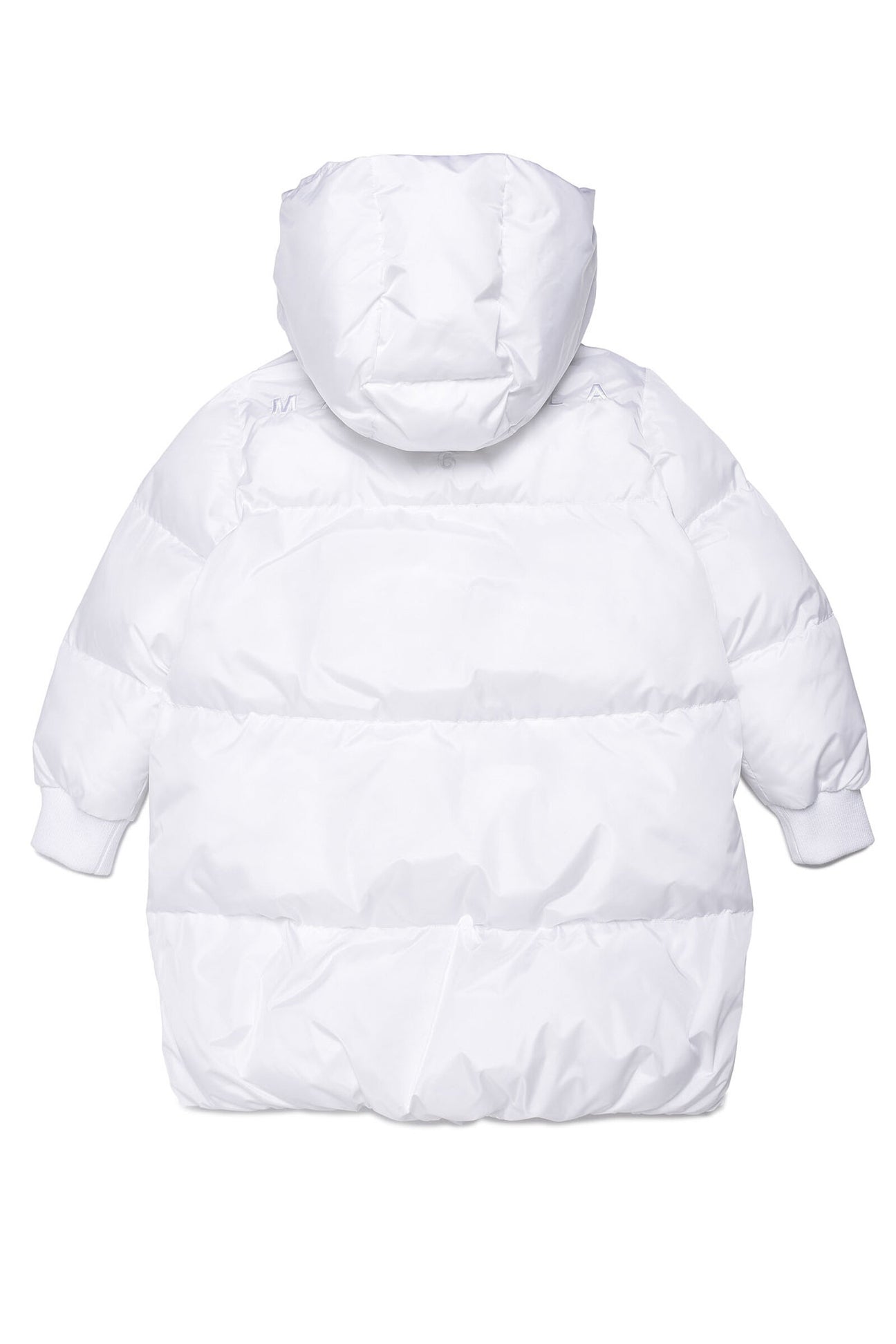Nylon down jacket with hood and high neck Nylon down jacket with hood and high neck