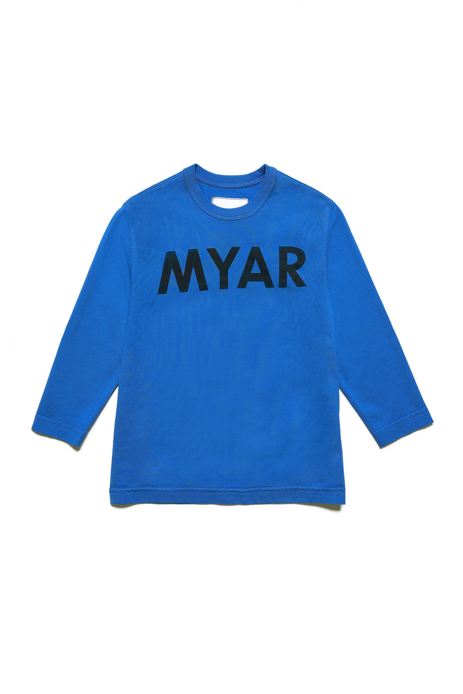 MYAR BLUE LONG-SLEEVE T-SHIRT WITH LOGO