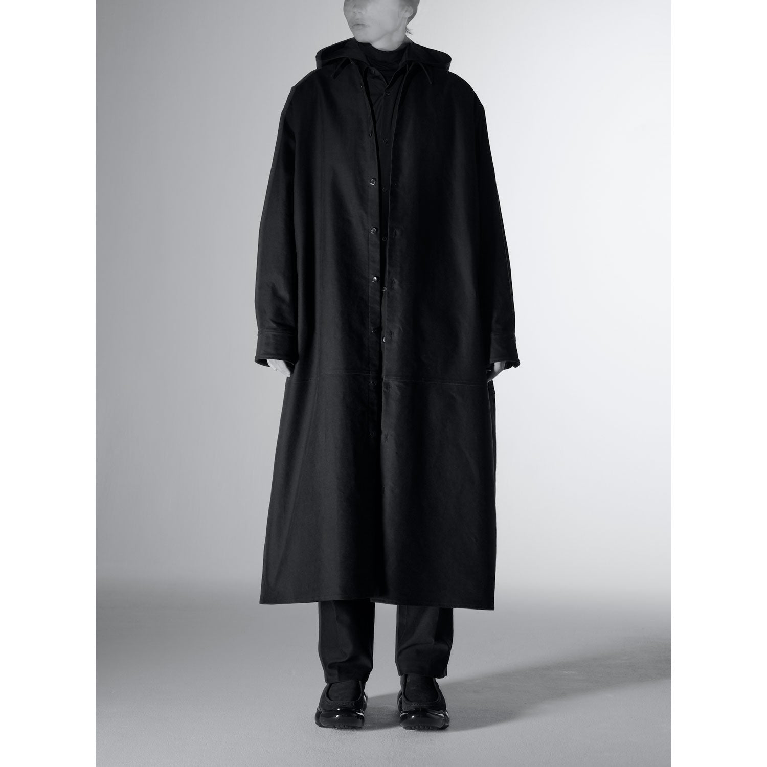 Long Shirt Coat / black – th products