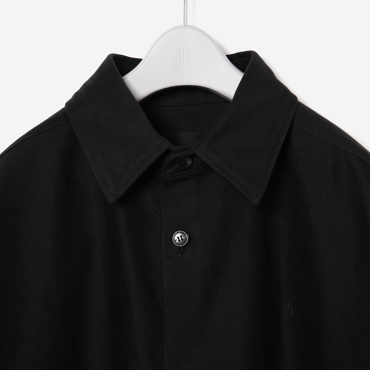 Long Shirt Coat / black – th products