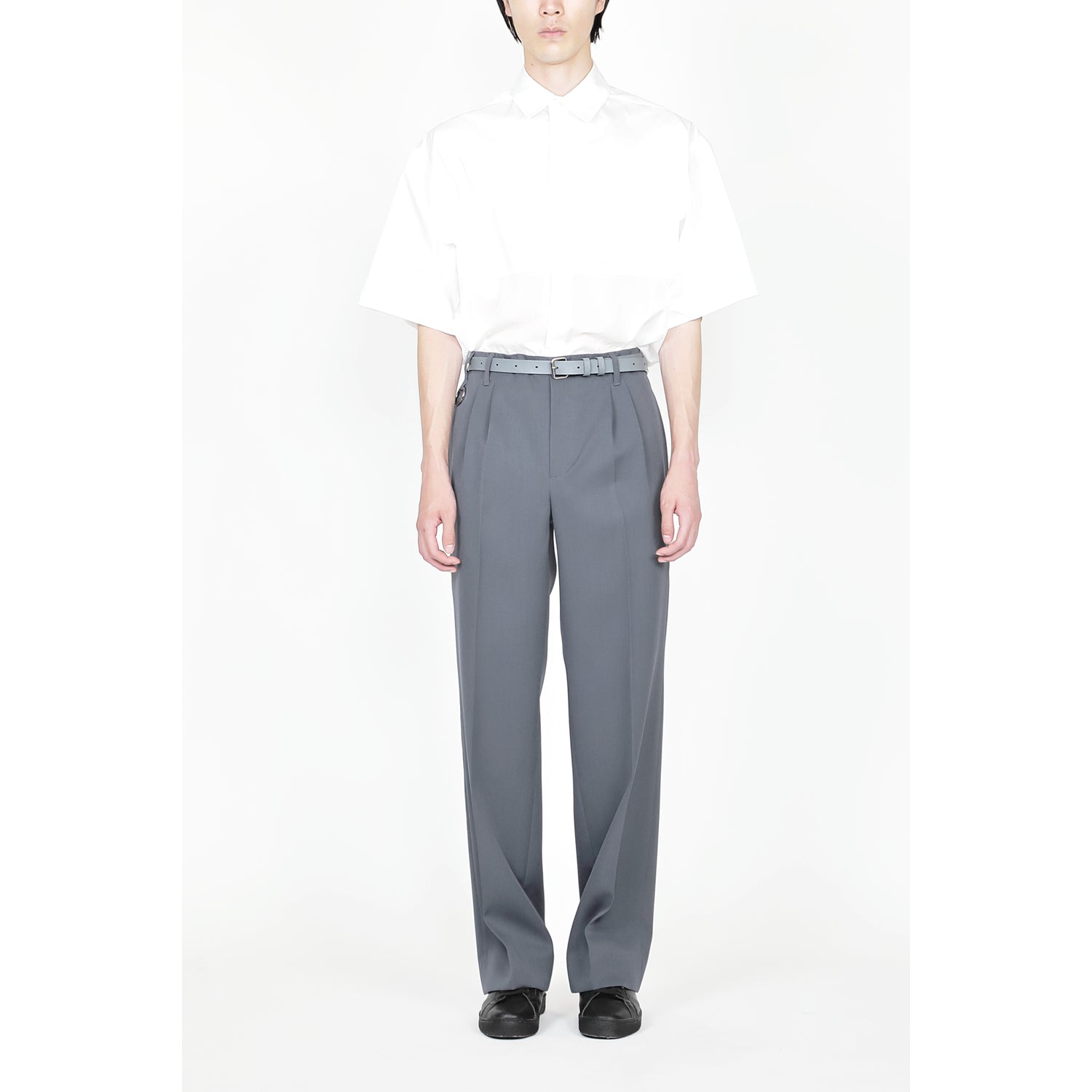 QUINN / Wide Tailored Pants / gray – th products