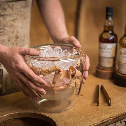 glass ice bucket