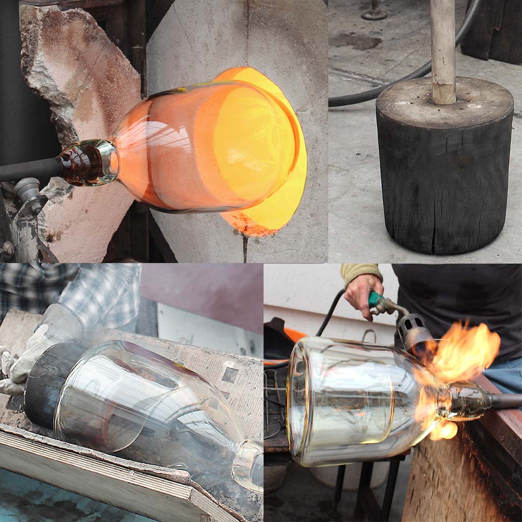 glass making in a hotshop