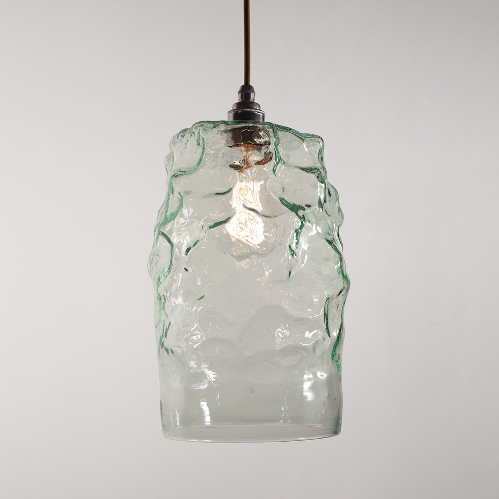 sea glass pendant light