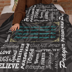 custom cancer blankets