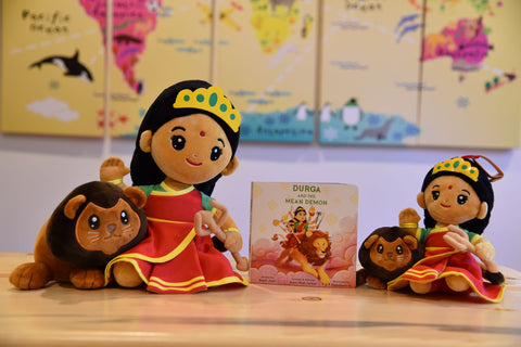 Durga Devi mantra singing plush Hindu soft toys