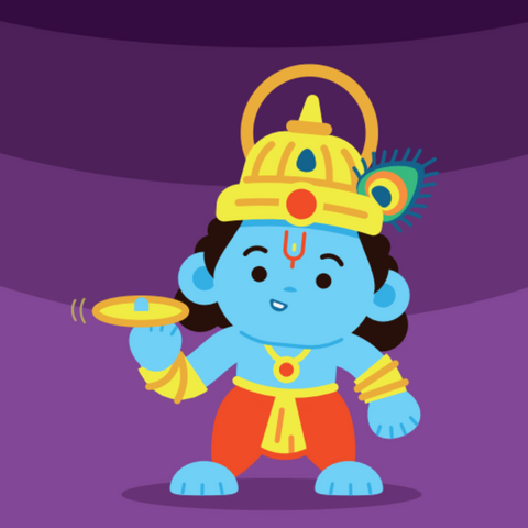 Baby Krishna illustration
