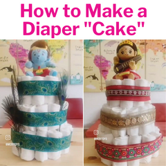 how to make an indian themed baby diaper cake