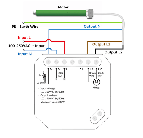 Smart Life Roller Shutter Controller Module LoraTap Wifi Switch Wiring Diagram - Dimensionists