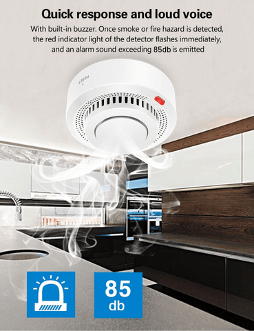 Smart Smoke Detector Zigbee Fire Alarm Smart Home Security System - Dimensionists