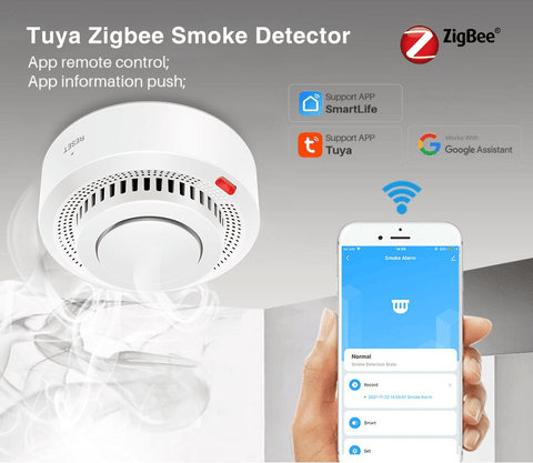 Smart Smoke Detector Zigbee Fire Alarm Smart Home Security System - Dimensionists