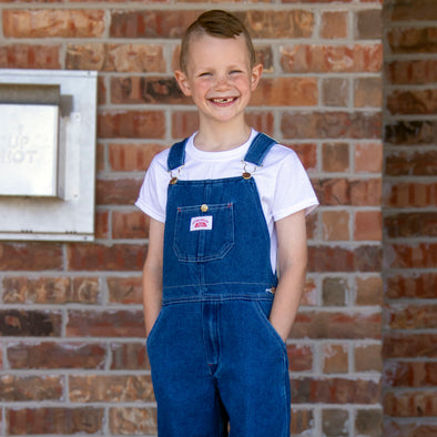 7 Kid's Stonewashed Blue Denim Bib Overalls – Round House Outlet