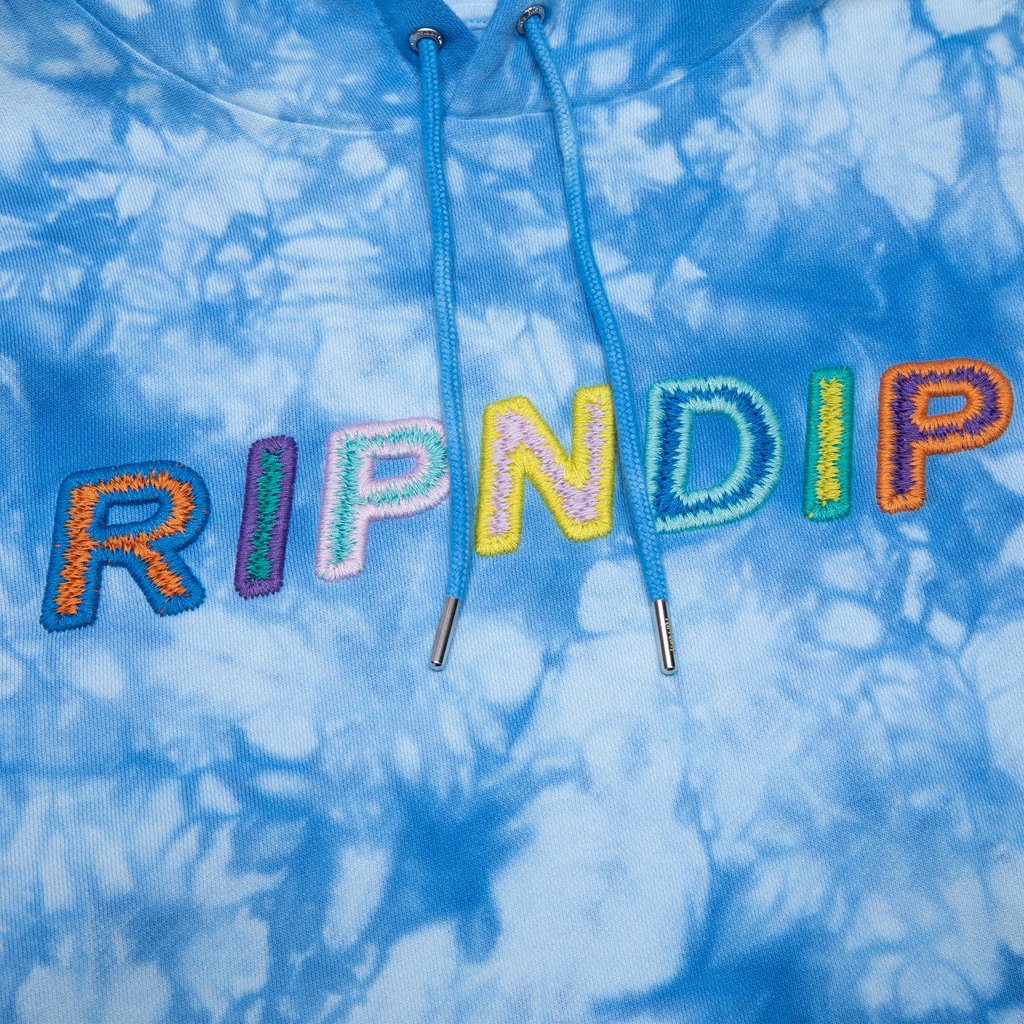 RIPNDIP Prisma Hoodie - Blue Lightning Wash – Slick's Skate Store