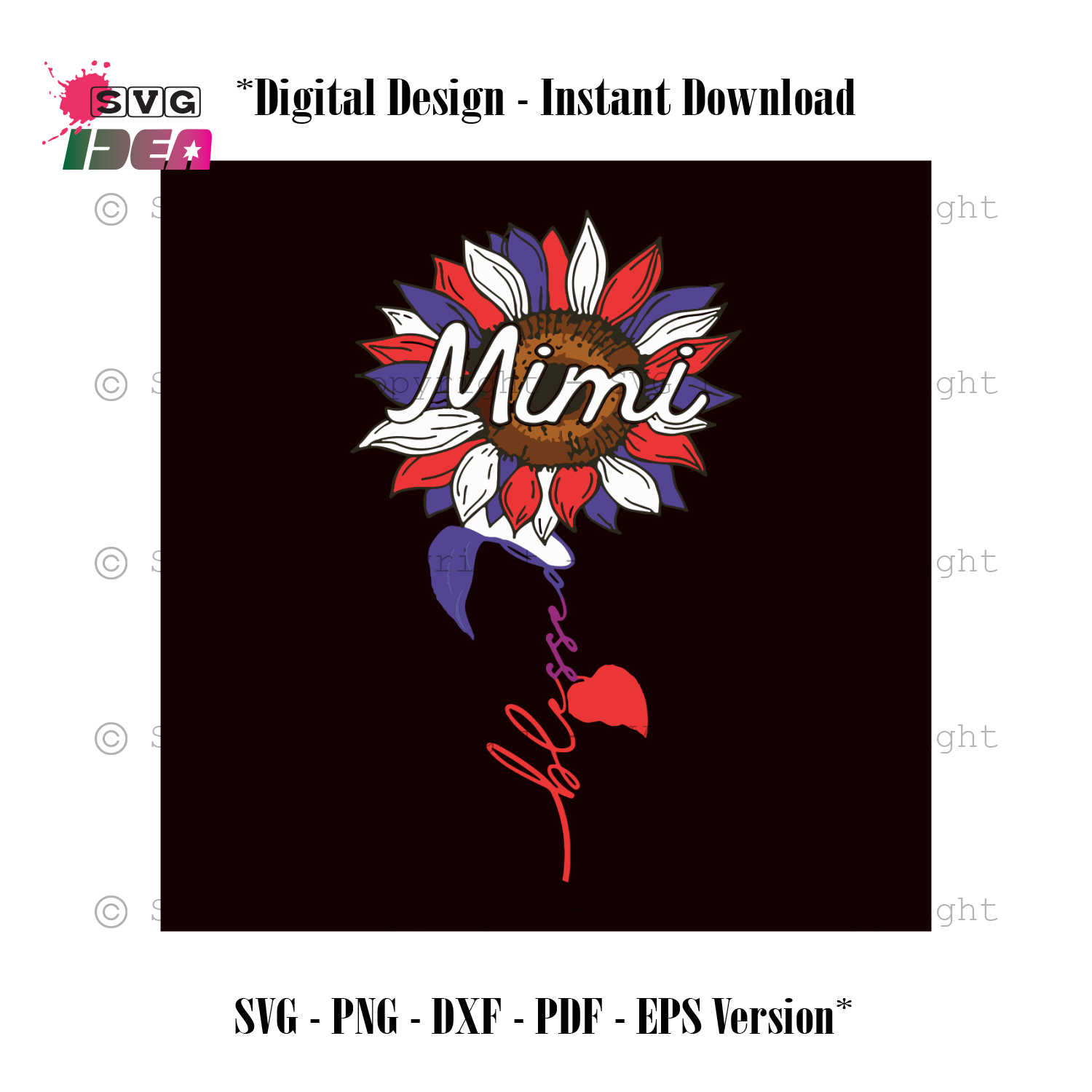 Download 4th Of July Blessed Mimi Sunflower Svg File July 4th Shirt For Mom Sv Svg Ideas