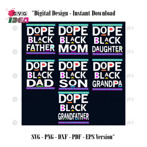 Download Dope Black Juneteenth Family Bundle Svg Trending Svg Juneteenth Svg Svg Ideas