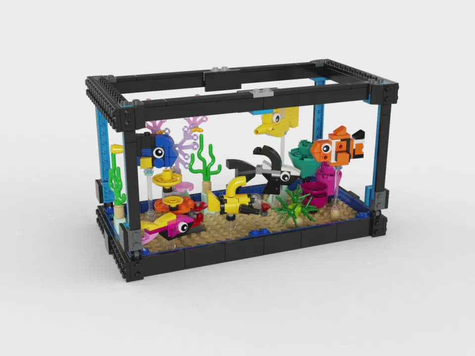 vintage lego fish tank