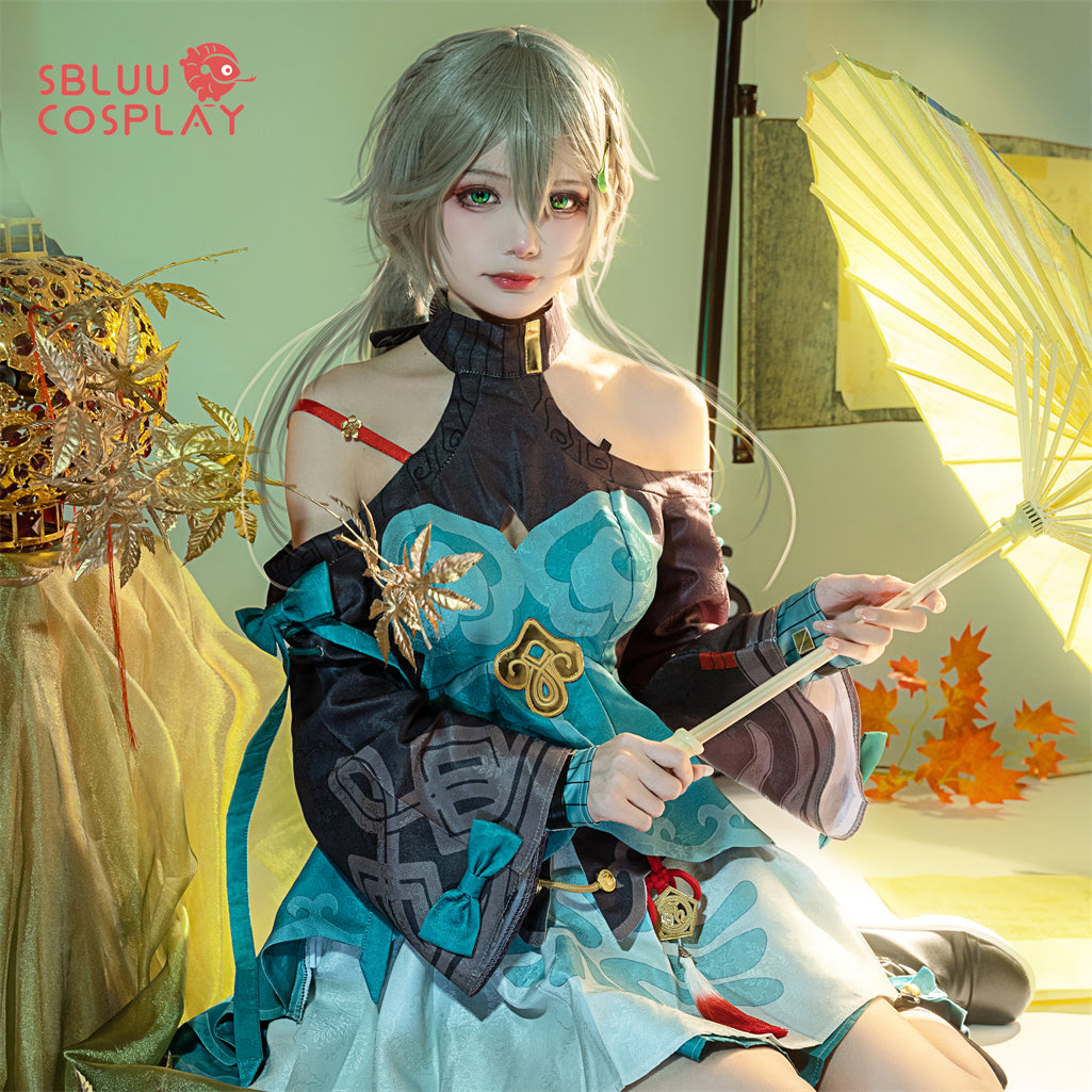 SBluuCosplay Game Honkai Star Rail Cosplay Qingque Cosplay Costume