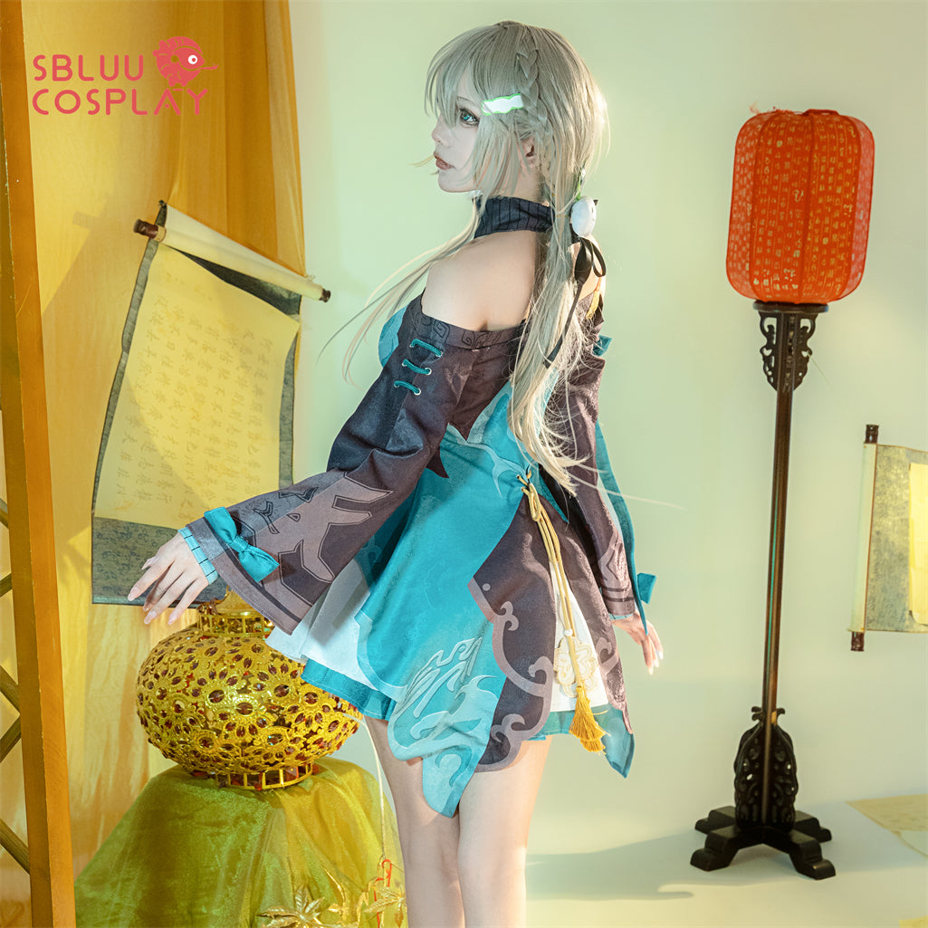 SBluuCosplay Game Honkai Star Rail Cosplay Qingque Cosplay Costume