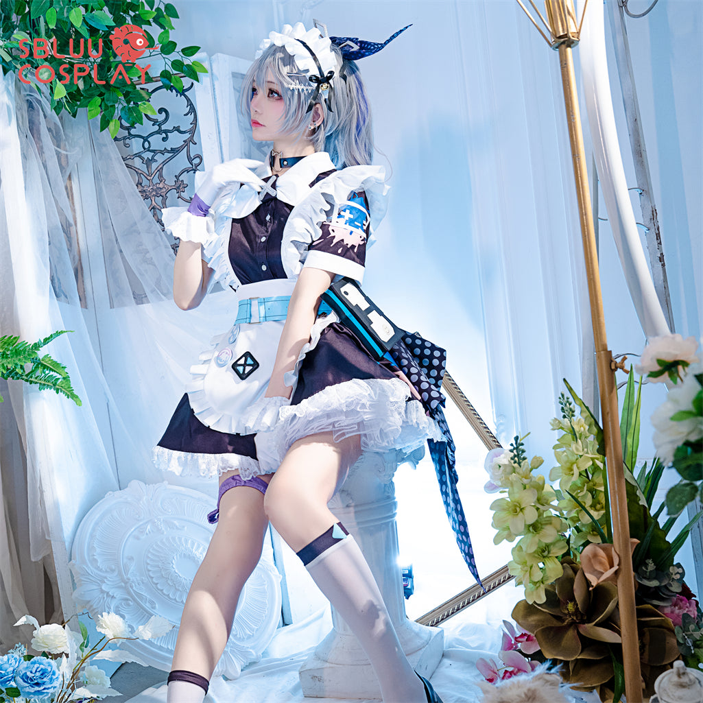 SBluuCosplay Game Honkai Star Rail Cosplay Silver Wolf Maid Cosplay Costume