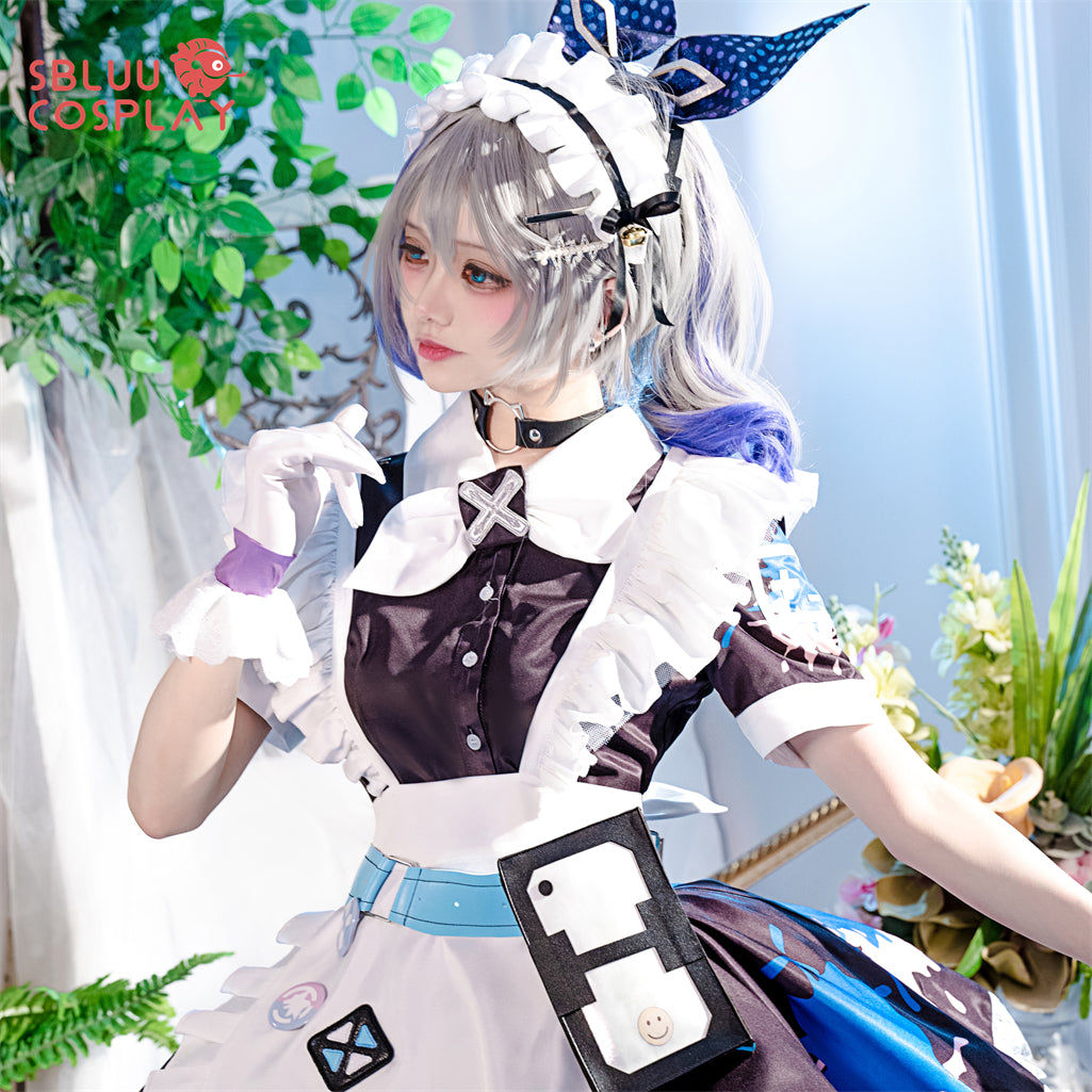 SBluuCosplay Game Honkai Star Rail Cosplay Silver Wolf Maid Cosplay Costume