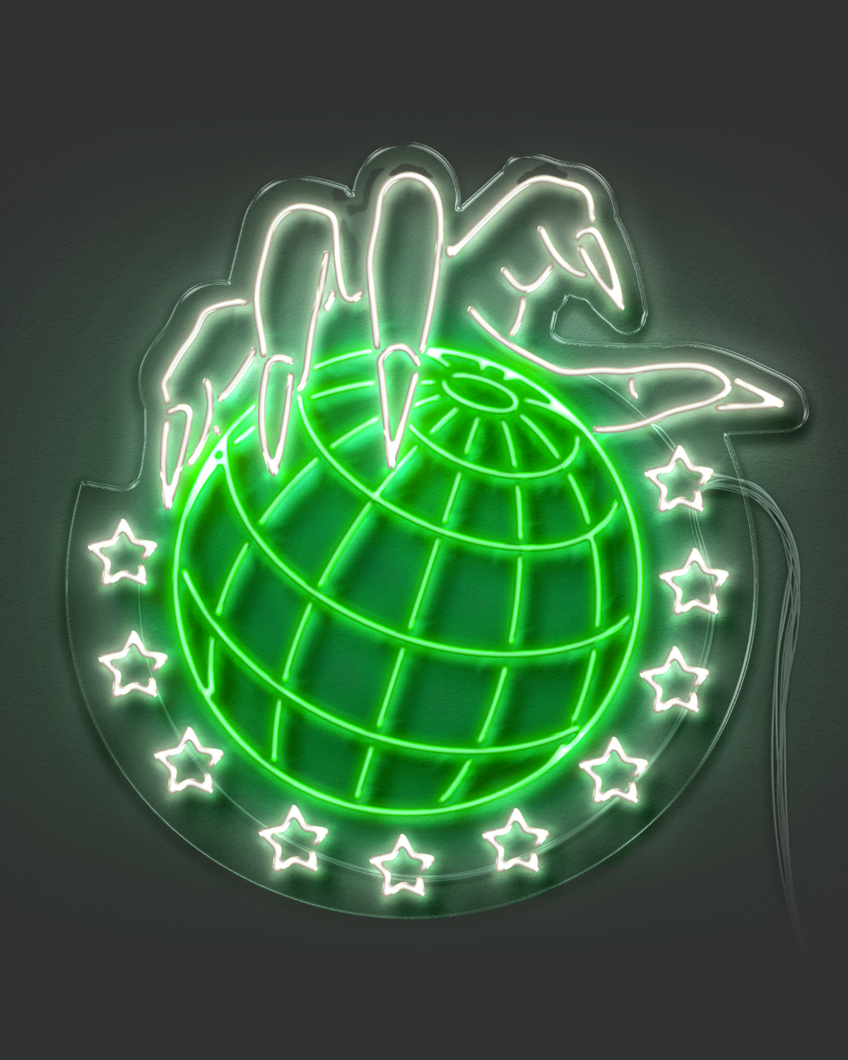 globe neon light