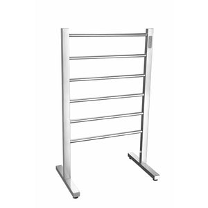 Anzzi Kiln Series 6-Bar Stainless Steel Floor Mounted Electric Towel Warmer Rack (Polished Chrome) TW-AZ068 - Vital Hydrotherapy