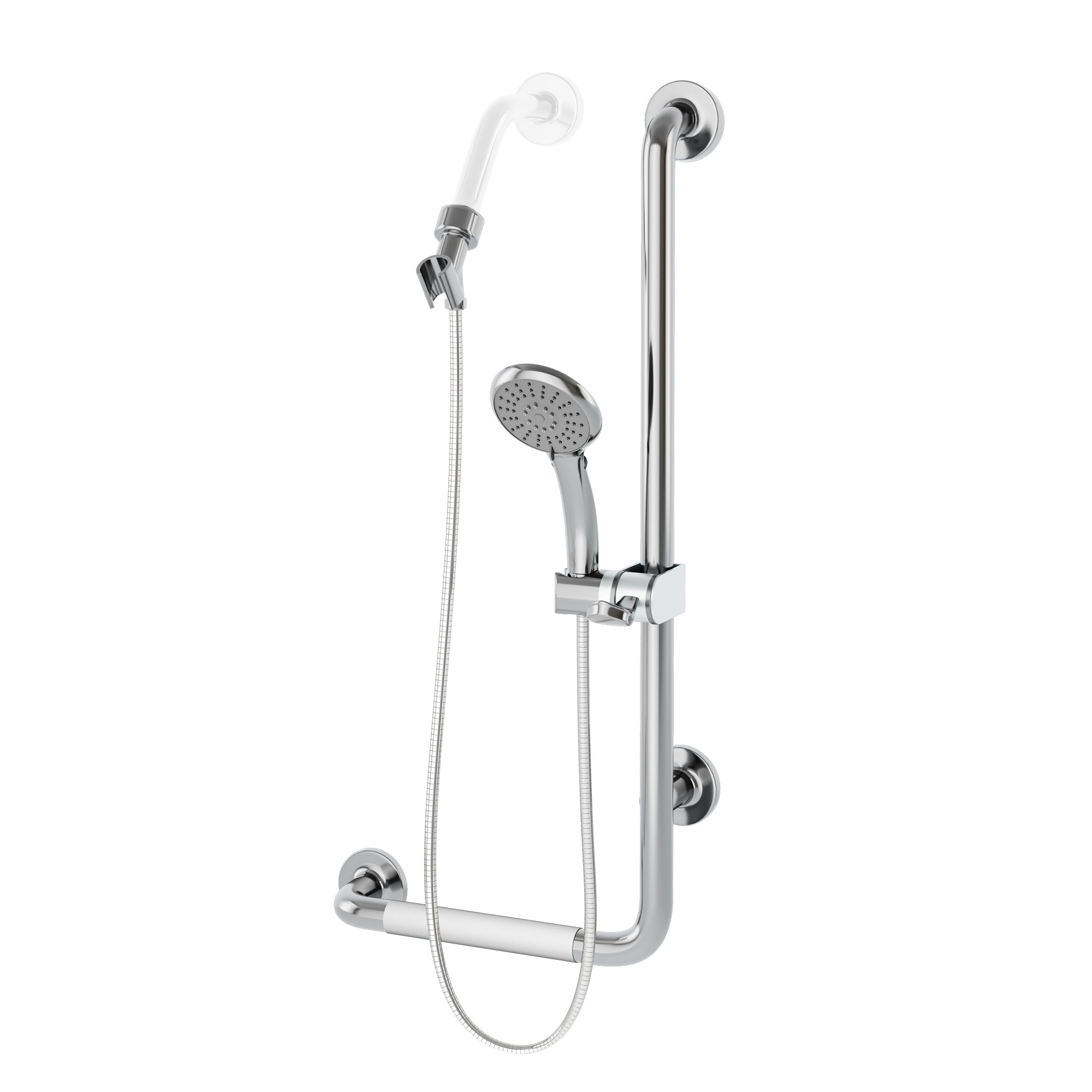 Pulse ShowerSpas 1010-CH Adjustable Slide Bar Chrome