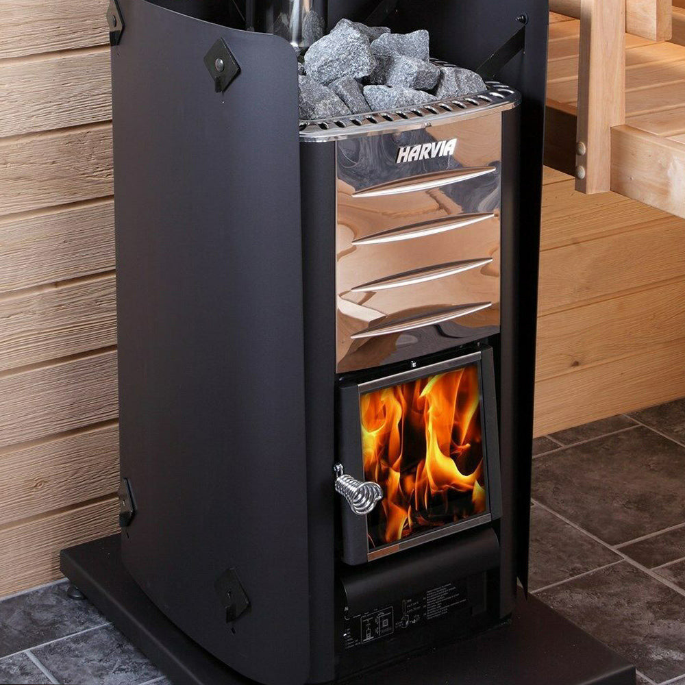 Cubeta Integrar A rayas Harvia M3 Wood Burning Sauna Heater with Rocks | Vital Hydrotherapy