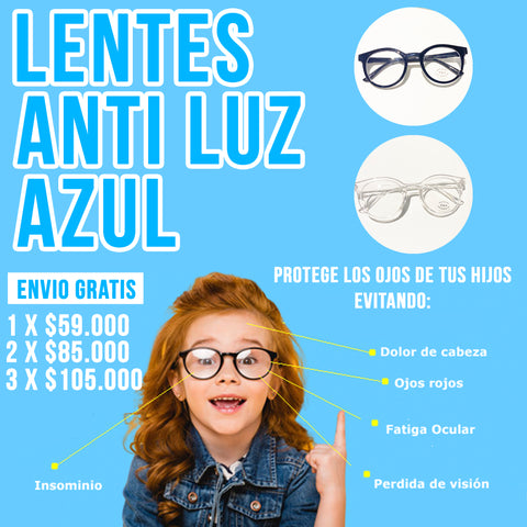 Gafas Con Filtro De Luz Azul Para Niñ@s - Unisex – Guibey