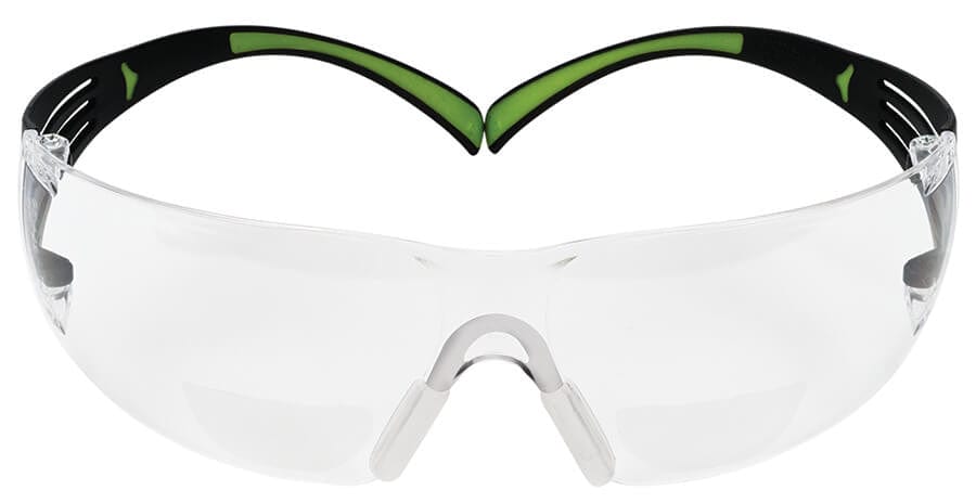 3M Gafas de Seguridad Bifocales para Lectura Transparente Antiempañante,  +2.0 Dioptrías - Lentes de Seguridad para Lectura - 33NU31