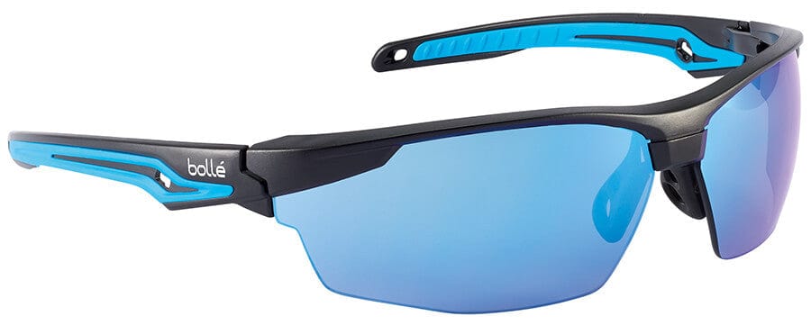 Dominator 3 Safety Glasses Gunmetal with Fire Mirror Lens