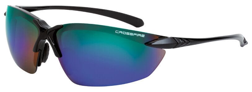 Crossfire Sniper Safety Glasses HD Brown Flash Mirror Lens