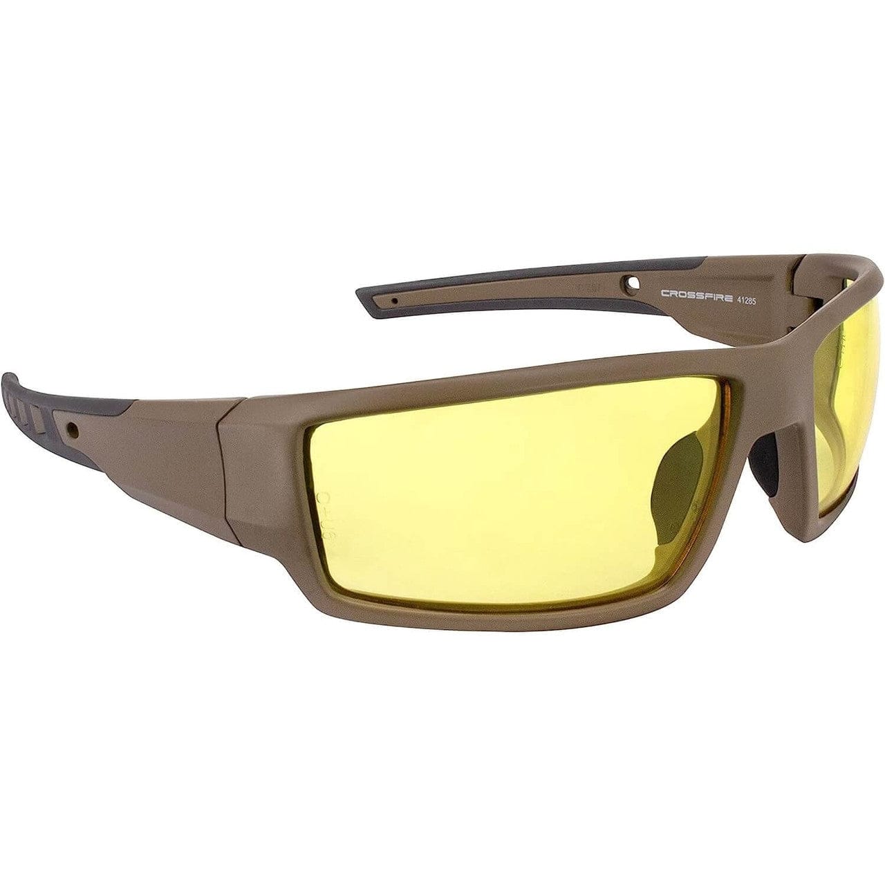 Crossfire Cumulus Safety Glasses Camo Frame Gold Mirror Lens