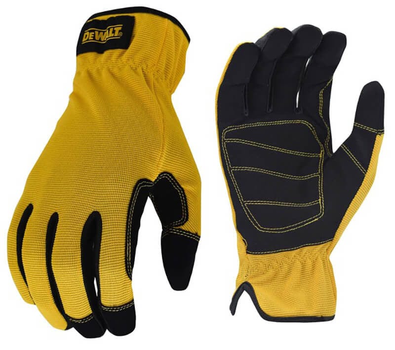 Men's Yellow/Black Performance Mechanic Work Gloves by DEWALT at Fleet Farm