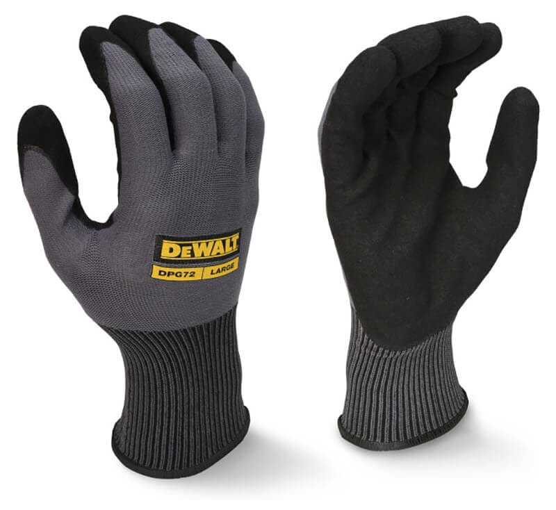 DeWalt DPG70XL Gripper Rubber Coated Glove