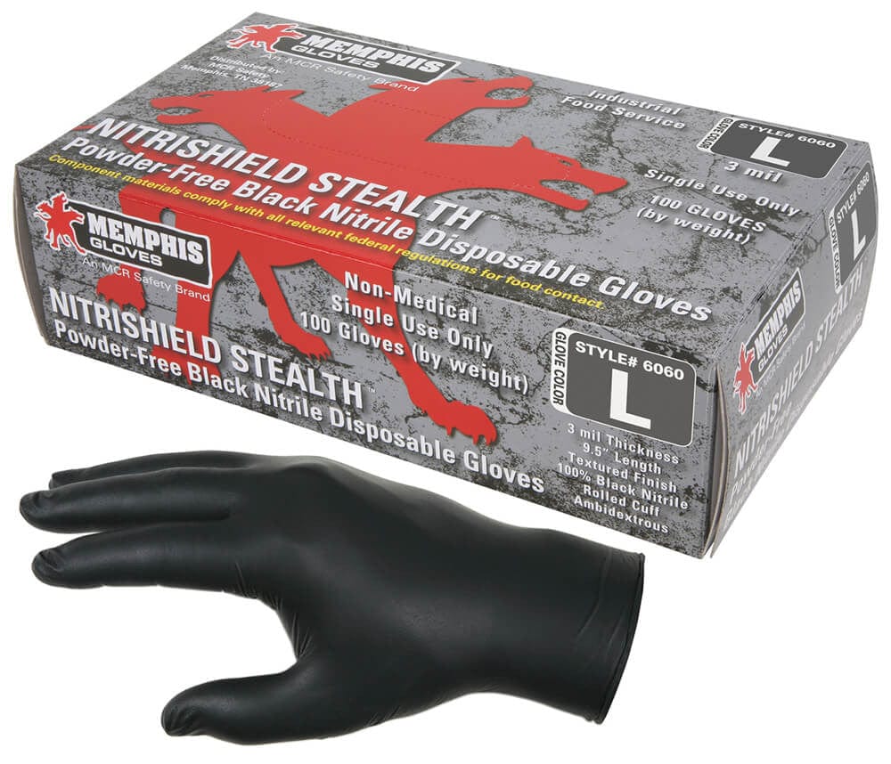 Extra Large-Gloveworks Clear Vinyl Industrial Latex Free Disposable Gloves  (Case of 1000), 4-mil Powder Free, IVPF, Low as $11.50 /box of 10