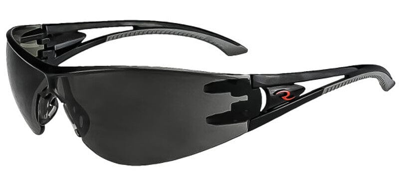 Crossfire RPG Safety Glasses Black/Red Silver Mirror Lens