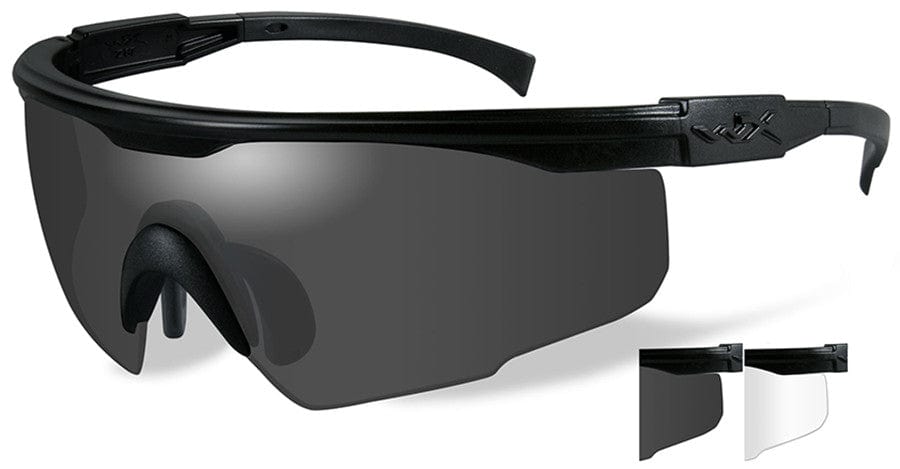 Wiley X SG-1 Goggles with Anti-Fog Smoke & Clear Lenses