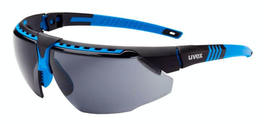 Uvex Avatar Safety Glasses Black with Clear Hydroshield Lens