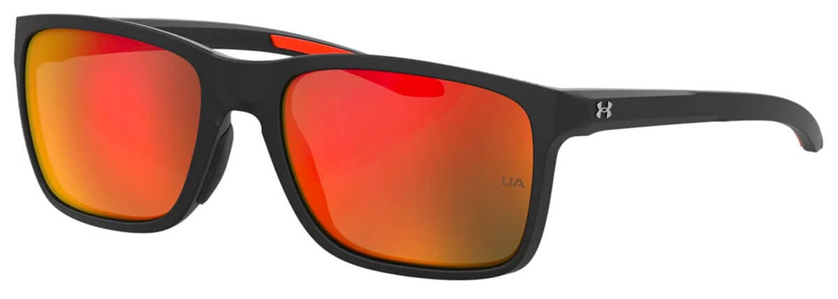 UNDER ARMOUR Rival Sunglasses Satin White/Orange Multi Mirror NEW Sport  $140
