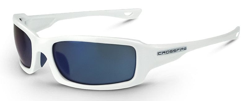 Crossfire Crucible Safety Glasses with Blue Mirror Lens