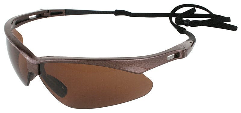 KleenGuard™ V30 Nemesis™ Polarized Safety Glasses (28635), Smoke Grey Lenses,  Gunmetal Frame, Unisex Sunglasses for Men and Women (Qty 12)