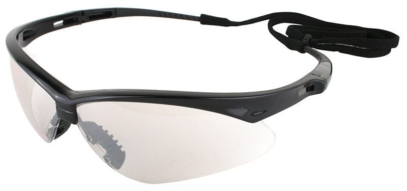 V30 Nemesis™ Safety Glasses, Clear, Polycarbonate Lens, Uncoated, Black  Frame, Small